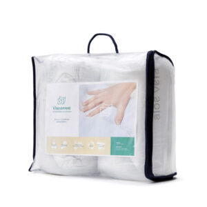 Almohada Viscoelastica Copos Tejido Aloe Vera Enrrollada PACK