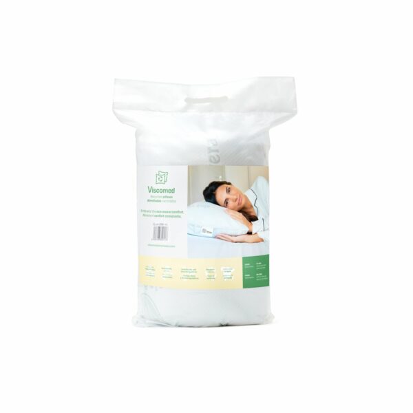 Almohada Enrrollable Viscoelástica Copos Tejido Aloe Vera - Imagen 2